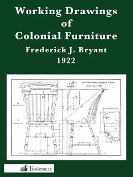 Paperback Working Drawings of Colonial Furniture Book