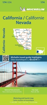Loose Leaf Michelin USA California, Nevada Map 174 Book