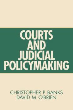 Paperback Courts and Judicial Policymaking Book