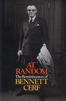 Hardcover At Random: The Reminiscences of Bennett Cerf Book