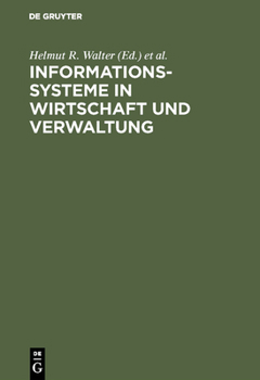 Hardcover Informationssysteme in Wirtschaft und Verwaltung [German] Book
