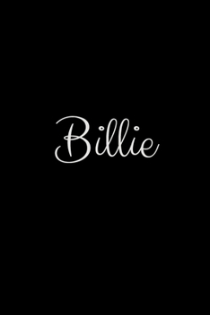 Billie: notebook with the name on the cover, elegant, discreet, official notebook for notes