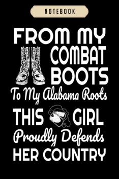 Notebook: Female veteran from alabama gift for alabamian  Notebook|6x9(100 pages)Blank Lined Paperback Journal For Student, kids, women, girls, boys, men, birthday gifts|Veteran day gifts notebook