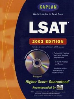 Paperback Kaplan LSAT with CD-ROM 2003 Book