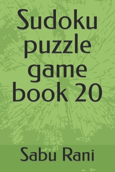 Paperback Sudoku puzzle game book 20 Book