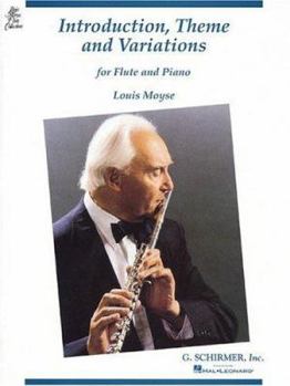 Paperback Introduction, Theme and Variations for Flute and Piano Book