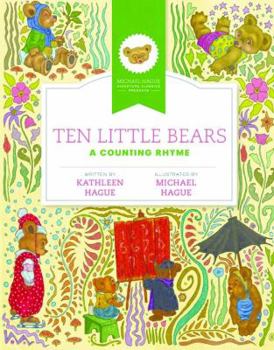 Hardcover Ten Little Bears: A Counting Rhyme Book