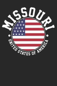 Paperback Notebook: Missouri Dot Grid 6x9 120 Pages Book