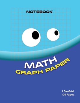 Paperback Math graph paper ( bleu edition ): 1cm Grid maths book ( Color: bleu 120 pages ) Book