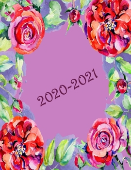 2020-2021 Financial Year Diary Planner: 20-21 Forward Planners | Week on Two Pages | Ideal Tax Return Helper | Large  8.5"x 11" Size | Flower Frame Cover