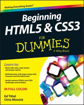 Paperback Beginning HTML5 and CSS3 for Dummies Book