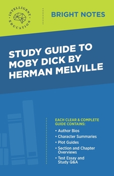 Paperback Study Guide to Moby Dick by Herman Melville Book