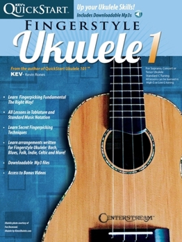 Misc. Kev's QuickStart for Fingerstyle Ukulele 1 - Book with Online Audio and Video by Kevin Rones Book