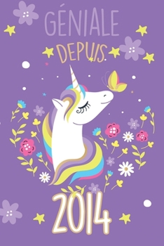 g�niale depuis 1987 avec une belle licorne: Carnet de notes lign� ou un Journal pour les filles, remplir de 110 pages (15 x 23 cm), (couverture souple finition matte, bullet journal, planner, planning