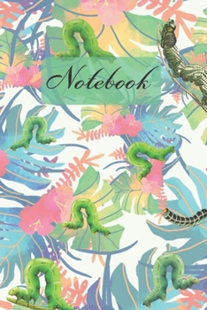 Notebook: Caterpillar Hungry And Colorful Leaves - Diary / Notes / Track / Log / Journal , Book Gifts For Dad Mom Boys Girls Friends Kids Teens 6x9" 120 Pages