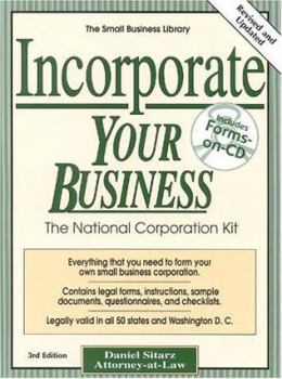 Paperback Incorporate Your Business [With CDROM] Book