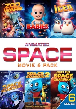 DVD Animated Space Adventure Movie 6 Pack Book