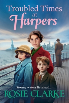 Paperback Troubled Times at Harpers [Large Print] Book