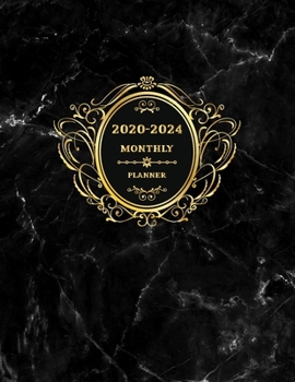 2020-2024 Monthly Planner: Black Marble | 2020-2024 Calendar Planner | Yearly Planner Appointment | 60 Months Organize Calendar Logbook | Monthly ... Business scheduling (Five Year Calendar)