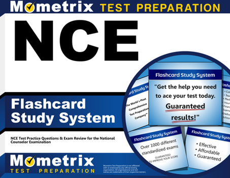 Cards Nce Flashcard Study System: Nce Test Practice Questions & Exam Review for the National Counselor Examination Book