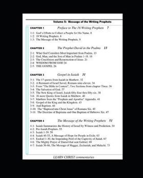 Paperback Learn Christ Bible Commentaries Volume 5: The Message of the 19 Writing Prophets Book