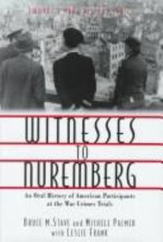 Hardcover Witnesses to Nuremberg Book