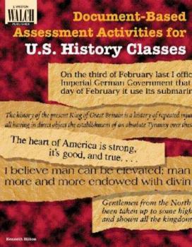 Paperback Document-based Assessment Activities For U.s. History Classes: Grades 10-12 Book