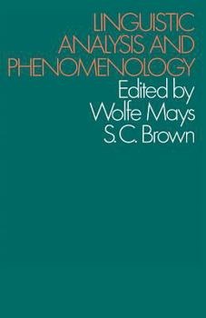 Paperback Linguistic Analysis and Phenomenology Book