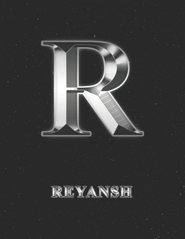 Reyansh: 2 Year Weekly Planner with Note Pages (24 Months) | Silver Effect Personalized Custom Letter R Initial First Name | 2020 - 2021 | Week ... | Plan Each Day, Set Goals & Get Stuff Done