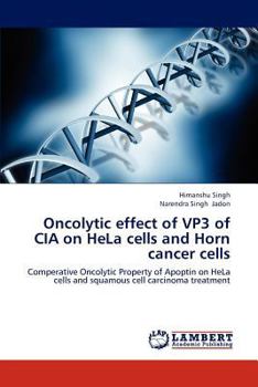 Paperback Oncolytic effect of VP3 of CIA on HeLa cells and Horn cancer cells Book