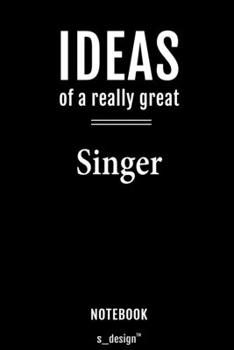 Notebook for Singers / Singer: awesome handy Note Book [120 blank lined ruled pages]