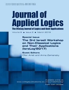 Paperback Journal of Applied Logics - The IfCoLog Journal of Logics and their Applications: Volume 6, Issue 2, March 2019: The 3rd Israeli Workshop on Non-class Book