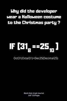 Why did the developer wear a Halloween costume to the Christmas party ?: Journal notebook Diary for inspiration coding program for HTML CSS UI UX Men ... In fun creative Ideas and to do list planner