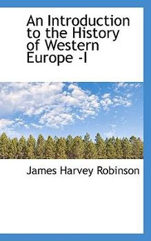 An Introduction to the History of Western Europe -I