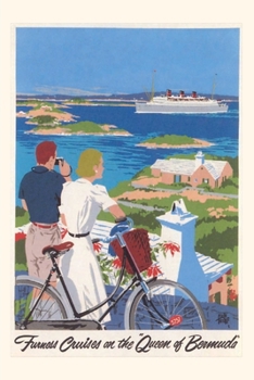 Paperback Vintage Journal Couple In Bermuda Travel Poster Book