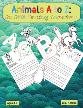 Paperback Animals A to Z: An ABC Tracing Adventure Book