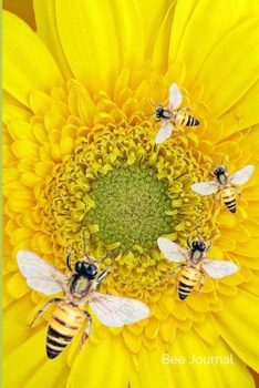 Paperback Bee Journal: Cute Bee and Yellow Daisy Lined Notebook Book