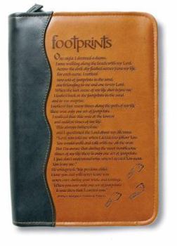 Misc. Supplies Italian Duo-Tone Footprinter XL Book and Bible Cover [Large Print] Book
