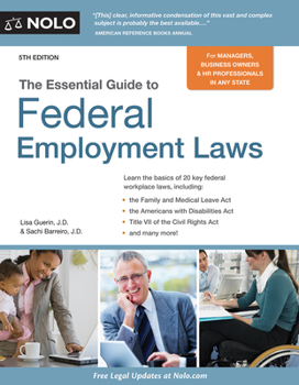 Paperback Essential Guide to Federal Employment Laws Book