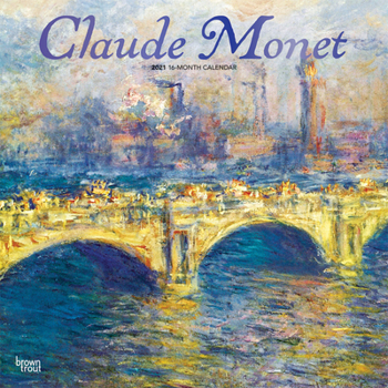 Calendar Monet, Claude 2021 Square Foil Book