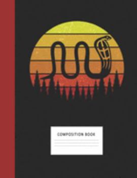 Composition Book: Egyptian Snake 200 Wide Ruled Lined Pages Retro Vintage Sunset Classic Notebook, Writing Pad & Practice Journal | Assignments, Class ... Organizer, Homeschool, College & University