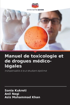 Paperback Manuel de toxicologie et de drogues médico-légales [French] Book