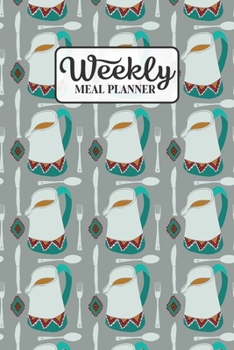 Paperback Weekly Meal Planner: Meal Planning Journal Notebook with Grocery Shopping List for the Week - Tea Break Book