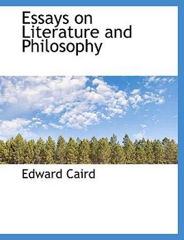 Hardcover Essays on Literature and Philosophy Book
