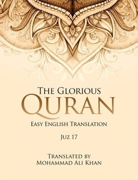 Paperback The Glorious Quran: Easy English Translation Juz 17 Book