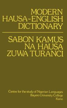 Paperback Modern Hausa-English Dictionary Book