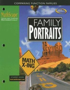 Paperback Mathscape: Seeing and Thinking Mathematically, Course 3, Family Portraits, Student Guide Book