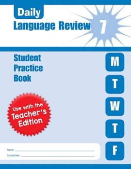 Paperback Evan-Moor Daily Language Review, Grade 7 Student Workbook Book