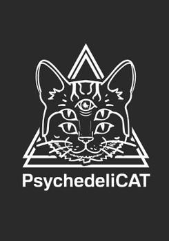 Paperback Psychedelic Notes: Katzen Notizbuch 124 Seiten Leer mit Seitenzahlen Malbuch Notes Psychedelic Cat Book