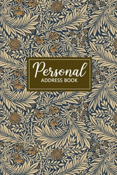 Paperback Personal Address Book: Personal Organizer for Addresses - Telephone & Address Book - Address Diary - Keeper - Floral Design Book